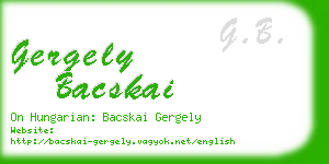 gergely bacskai business card